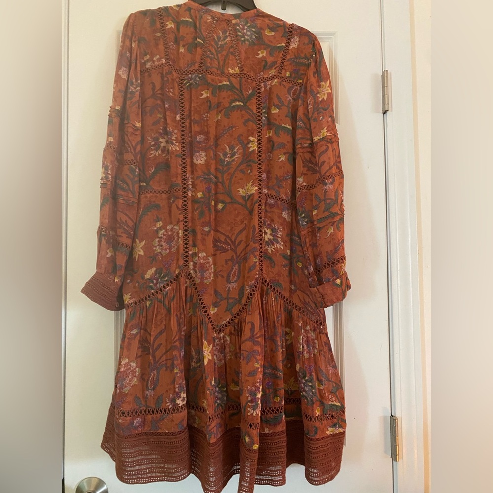 NWT Sundance Catalog “Andes Meadow” Hena Floral Pattern Dress Size L Large $129 - Picture 2 of 5